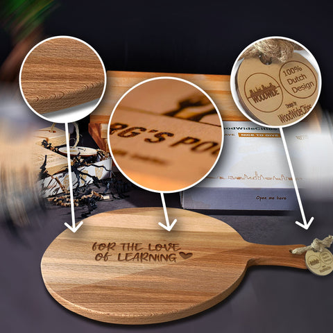 Serveerplank Rond Leraar Love of Learning