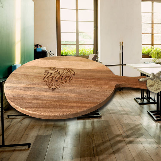 Serveerplank Rond Leraar Teach Heart