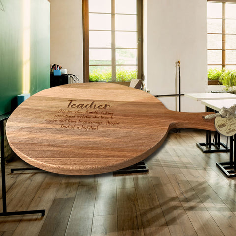 Serveerplank Rond Leraar Teacher
