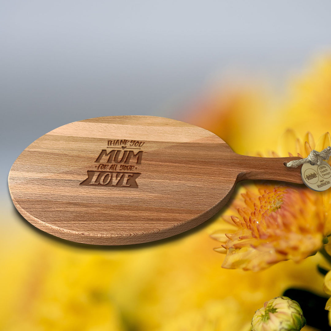 Serveerplank Rond Moederdag Thank You Mum for All Your Love