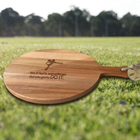 Serveerplank Rond Tennis (Vrouw) Yes It Hurts Sometimes But You Gotta DO IT