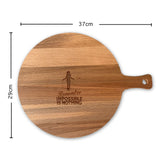 Serveerplank Rond Touwtje Springen (Vrouw) Remember Impossible Is Nothing