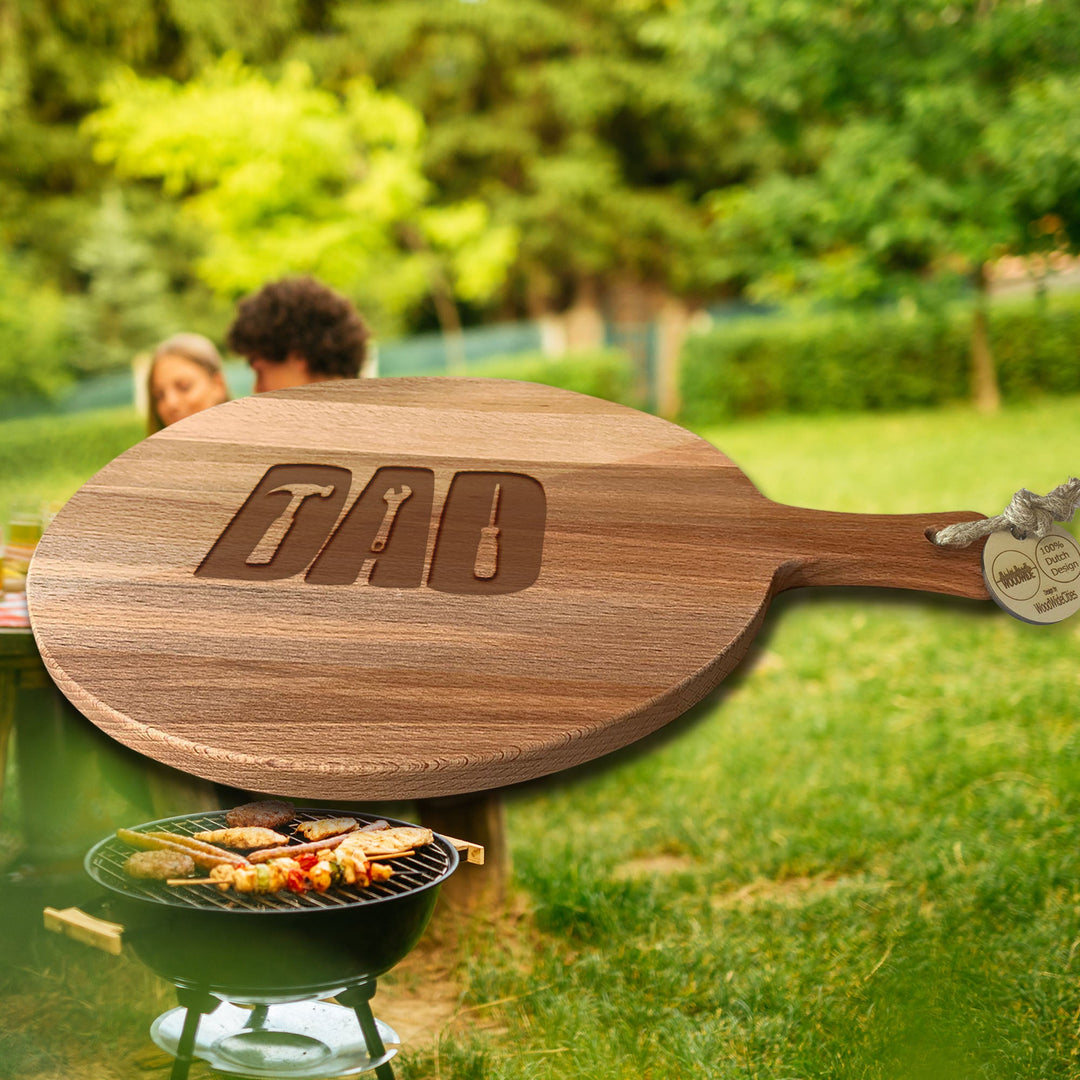 Serveerplank Rond Vaderdag Dad Gereedschap