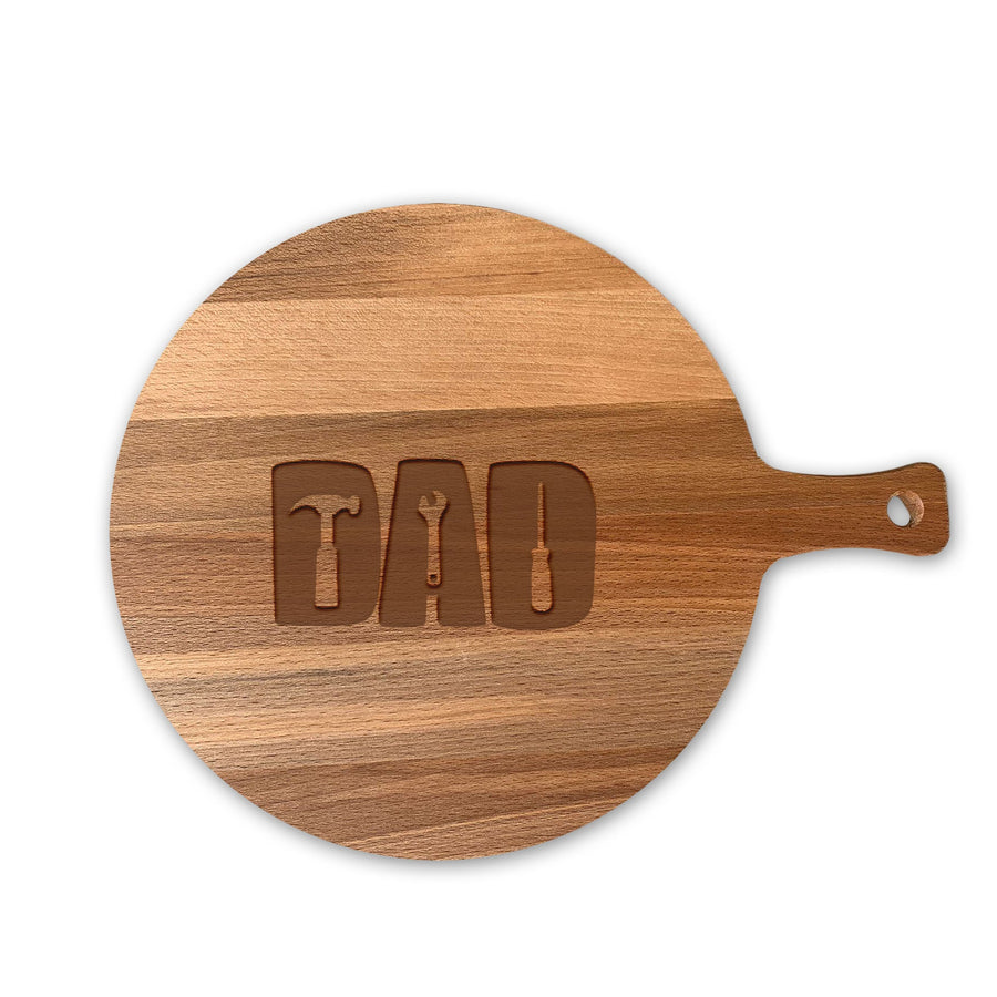 Serveerplank Rond Vaderdag Dad Gereedschap