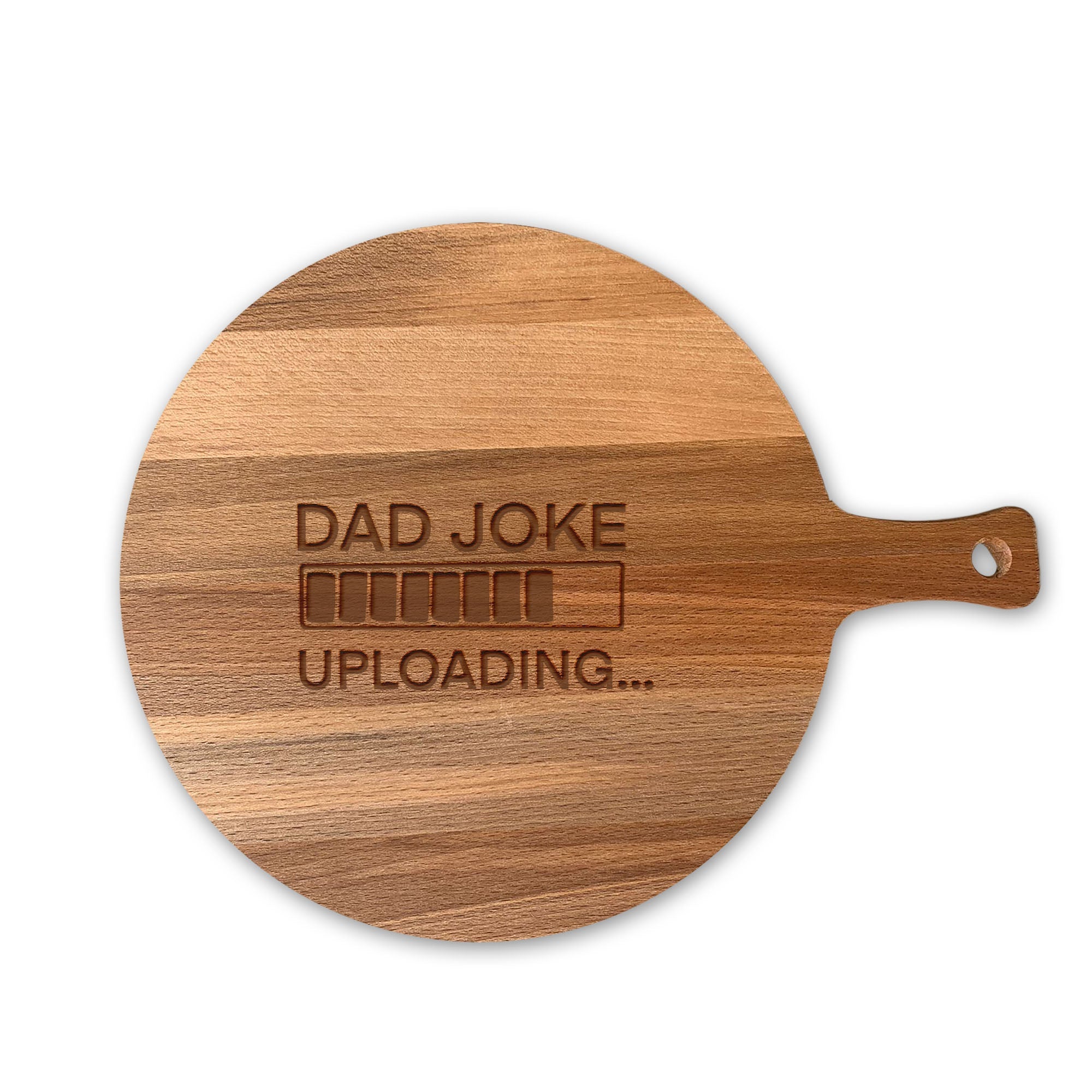 Serveerplank Rond Vaderdag Dad Joke Uploading