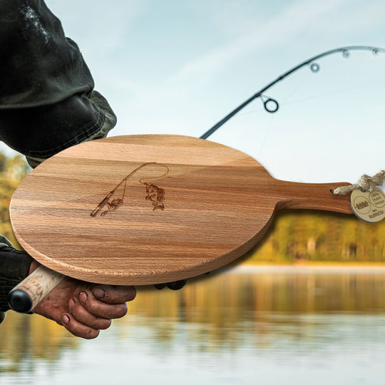 Serveerplank Rond Vissen Fishreel