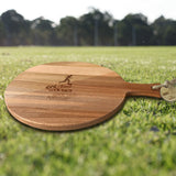 Serveerplank Rond Voetbal Never Look Back Look Forward