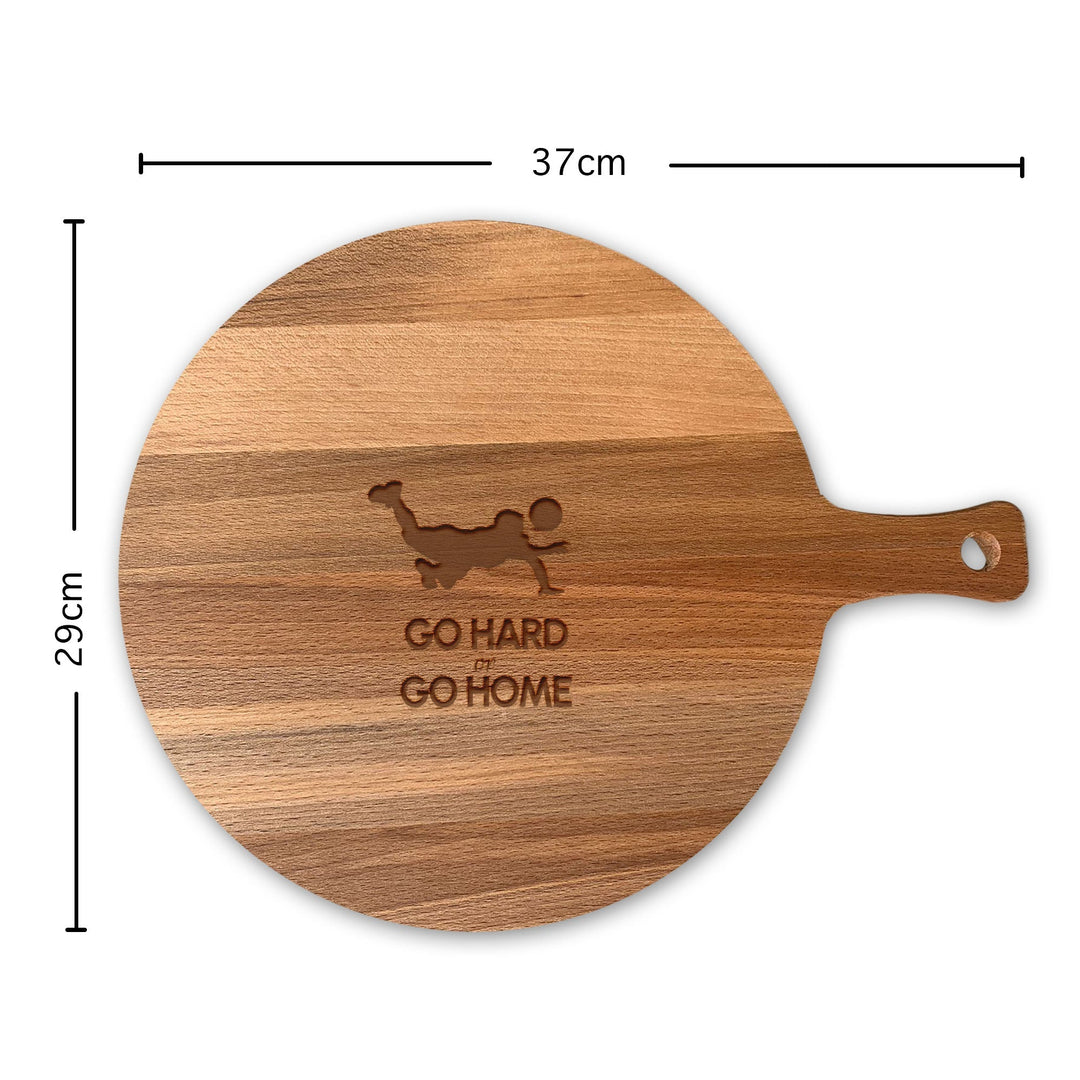 Serveerplank Rond Volleybal (Man) Go Hard or Go Home