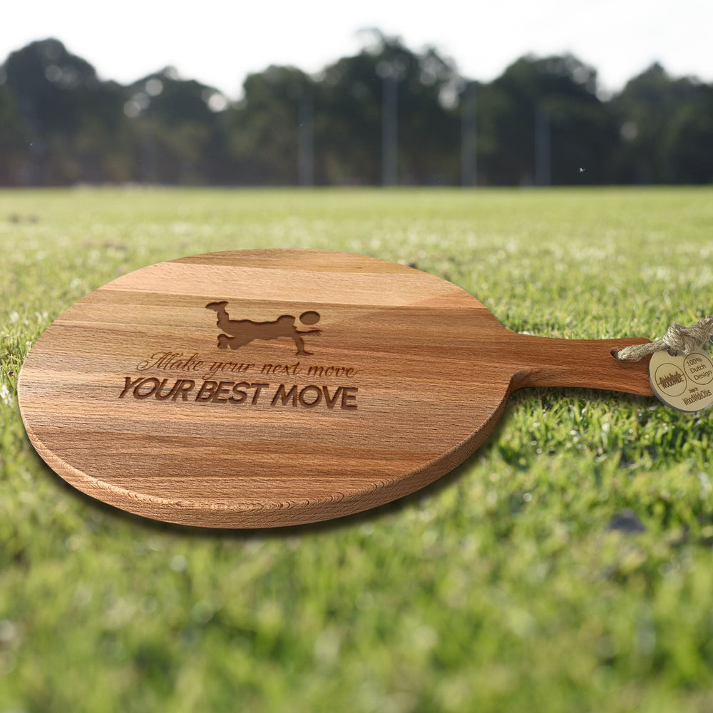 Serveerplank Rond Volleybal (Man) Make Your Next Move Your Best Move