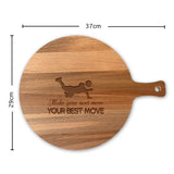 Serveerplank Rond Volleybal (Man) Make Your Next Move Your Best Move