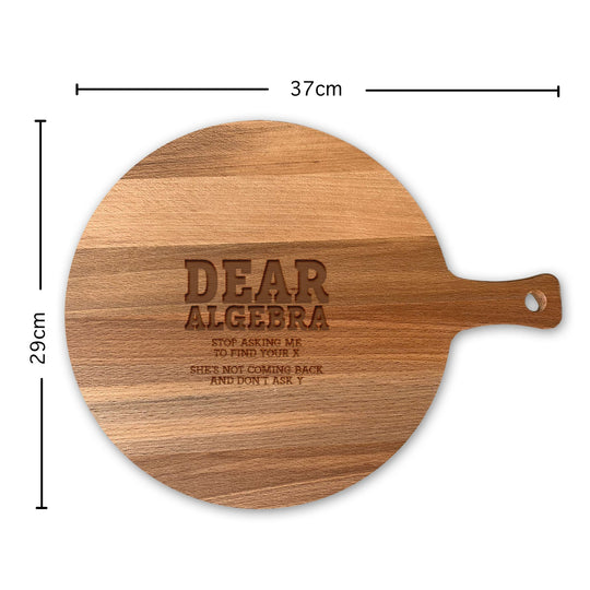 Serveerplank Rond Wiskunde Dear Algebra