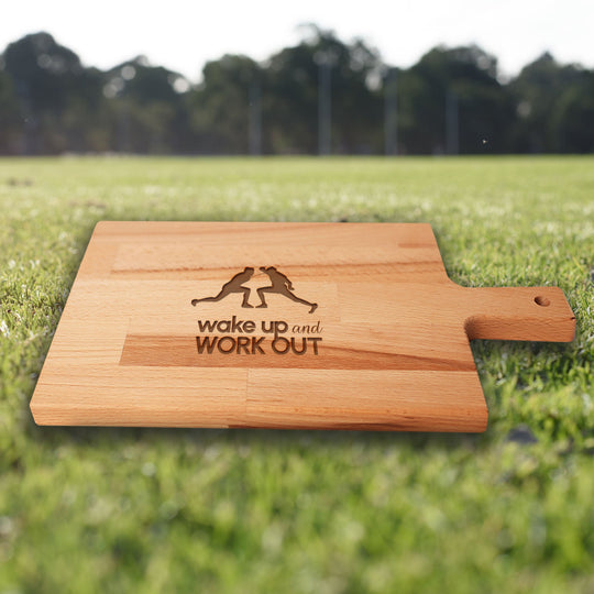 Serveerplank Schermen Wake Up and Work Out