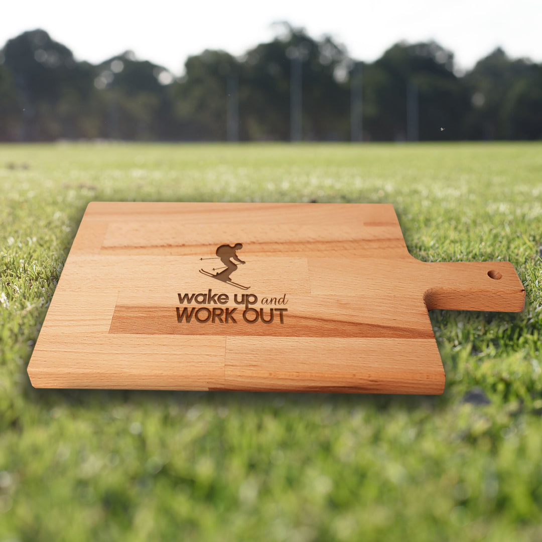 Serveerplank Skiën Wake Up and Work Out