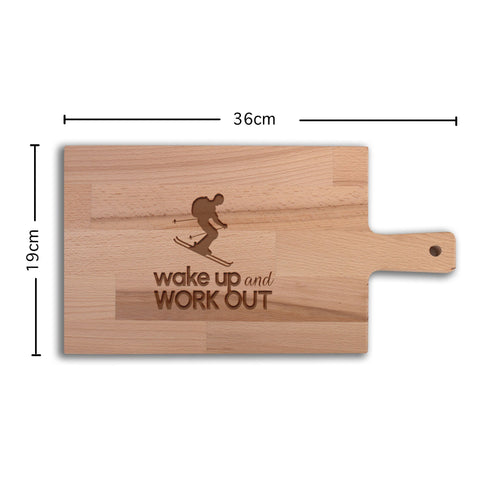 Serveerplank Skiën Wake Up and Work Out