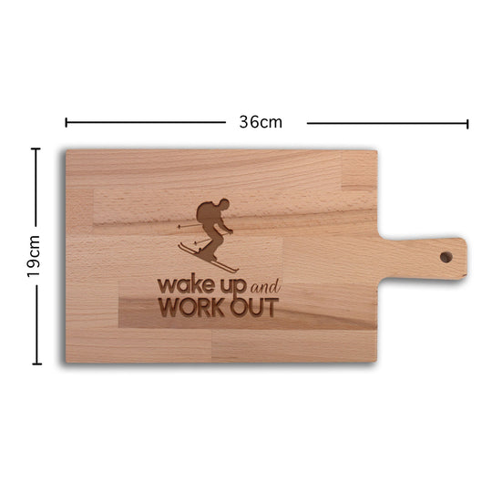 Serveerplank Skiën Wake Up and Work Out