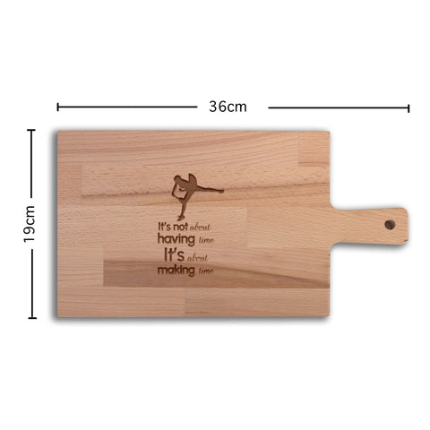 Serveerplank Tennis (Vrouw) It’s Not About Having Time It’s About Making Time