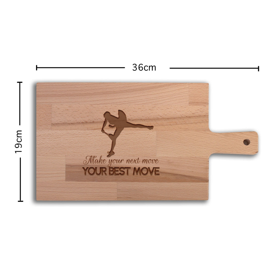 Serveerplank Tennis (Vrouw) Make Your Next Move Your Best Move