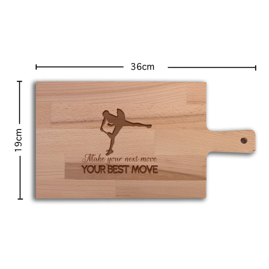 Serveerplank Tennis (Vrouw) Make Your Next Move Your Best Move