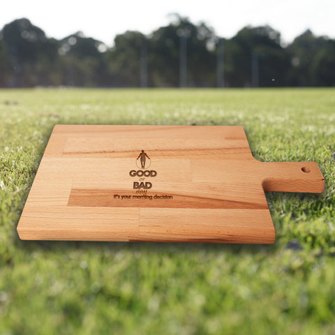 Serveerplank Touwtje Springen (Man) Good or Bad Day Your Morning Decision