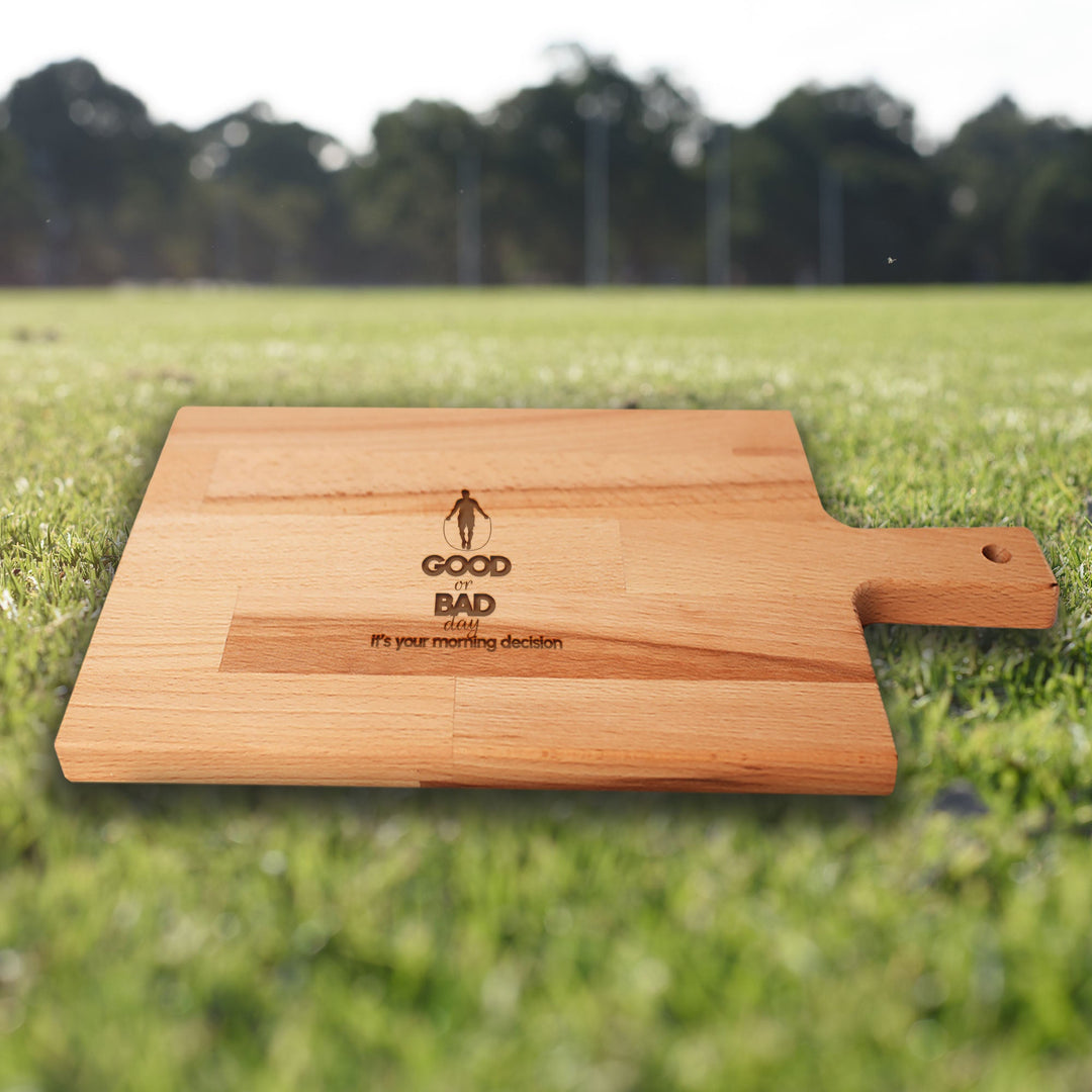 Serveerplank Touwtje Springen (Man) Good or Bad Day Your Morning Decision