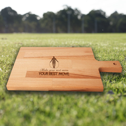 Serveerplank Touwtje Springen (Man) Make Your Next Move Your Best Move