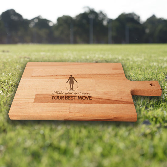 Serveerplank Touwtje Springen (Man) Make Your Next Move Your Best Move