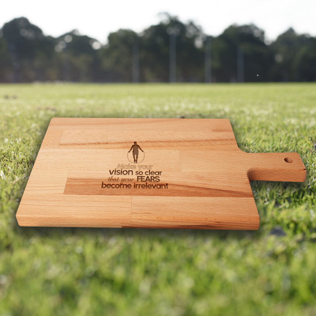 Serveerplank Touwtje Springen (Man) Make Your Vision So Clear That Your Fears Become Irrelevant