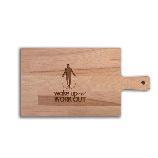 Serveerplank Touwtje Springen (Man) Wake Up and Work Out