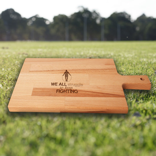 Serveerplank Touwtje Springen (Man) We All Struggle So Keep Fighting