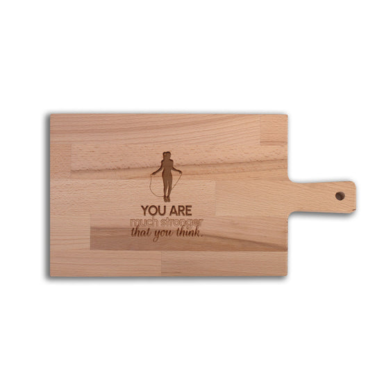 Serveerplank Touwtje Springen (Vrouw) You Are Much Stronger Than You Think