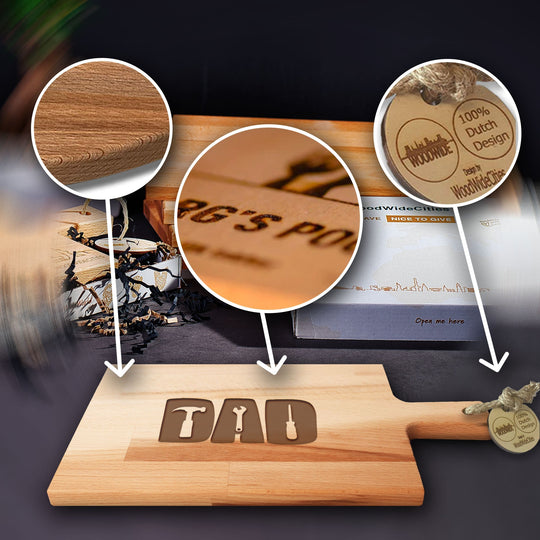 Serveerplank Vaderdag Dad Gereedschap