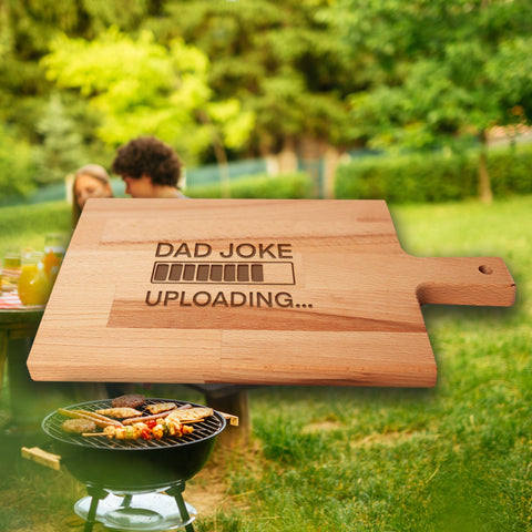 Serveerplank Vaderdag Dad Joke Uploading