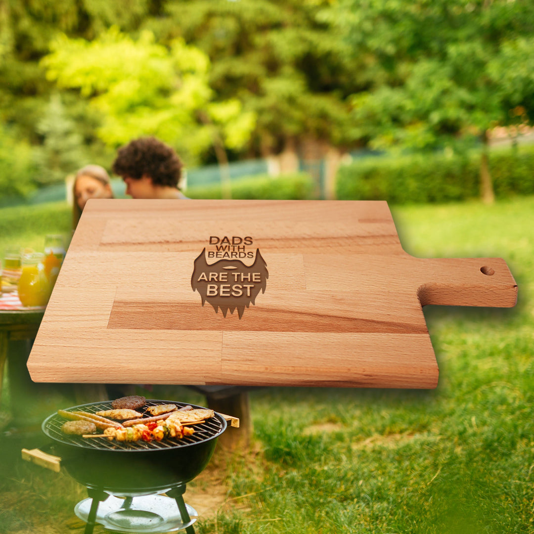 Serveerplank Vaderdag Dads With Beards Are the Best