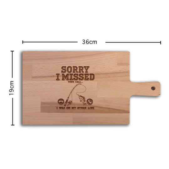 Serveerplank Vissen I Was on My Other Line