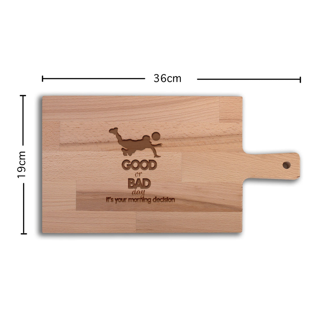 Serveerplank Volleybal (Man) Good or Bad Day Your Morning Decision