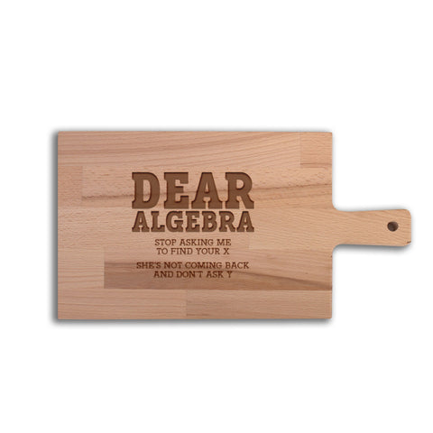 Serveerplank Wiskunde Dear Algebra