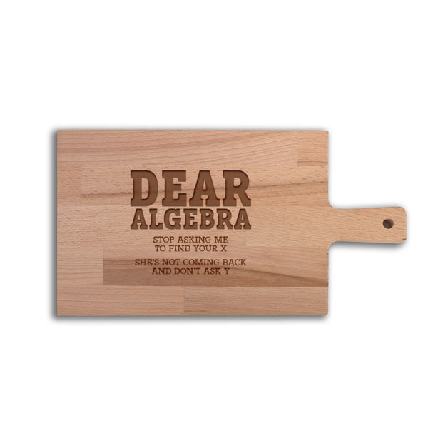 Serveerplank Wiskunde Dear Algebra