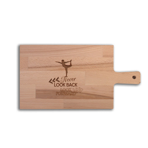 Serveerplank Yoga Never Look Back Look Forward