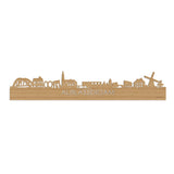 Skyline Alblasserdam Bamboe houten cadeau decoratie relatiegeschenk van WoodWideCities