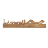 Skyline Aruba Eiken houten cadeau decoratie relatiegeschenk van WoodWideCities