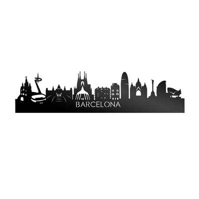 Skyline Barcelona Black Glossy