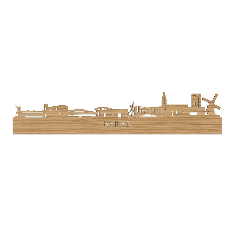 Skyline Beilen Bamboe houten cadeau decoratie relatiegeschenk van WoodWideCities