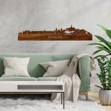 Skyline Bogotá Palissander houten cadeau decoratie relatiegeschenk van WoodWideCities