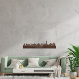 Skyline Bologna Noten houten cadeau decoratie relatiegeschenk van WoodWideCities