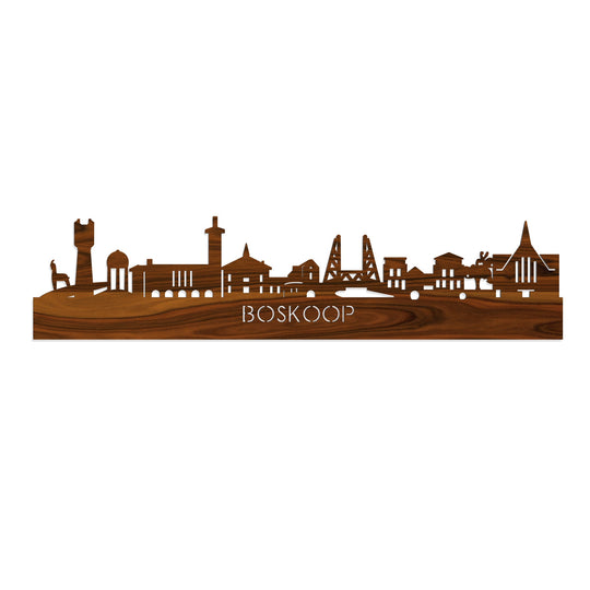 Skyline Boskoop Palissander houten cadeau decoratie relatiegeschenk van WoodWideCities