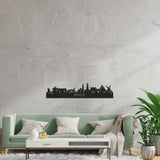 Skyline Brugge Zwart houten cadeau decoratie relatiegeschenk van WoodWideCities