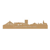 Skyline Capelle aan den IJssel Bamboe houten cadeau decoratie relatiegeschenk van WoodWideCities