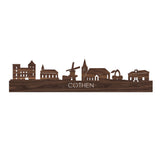 Skyline Cothen Noten houten cadeau decoratie relatiegeschenk van WoodWideCities