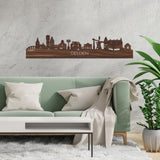 Skyline Delden Noten houten cadeau decoratie relatiegeschenk van WoodWideCities