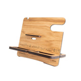 Skyline Desk Organizer Havana Eiken houten cadeau decoratie relatiegeschenk van WoodWideCities